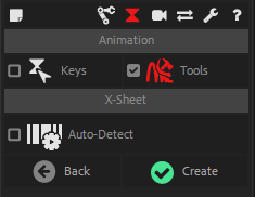 xsheet option